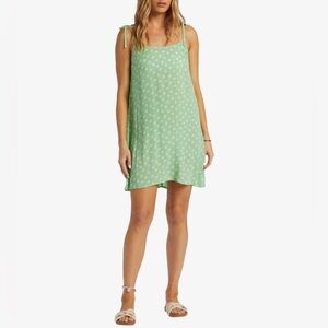 NWT Billabong Your Love Green Floral Mini Cover Up women’s S